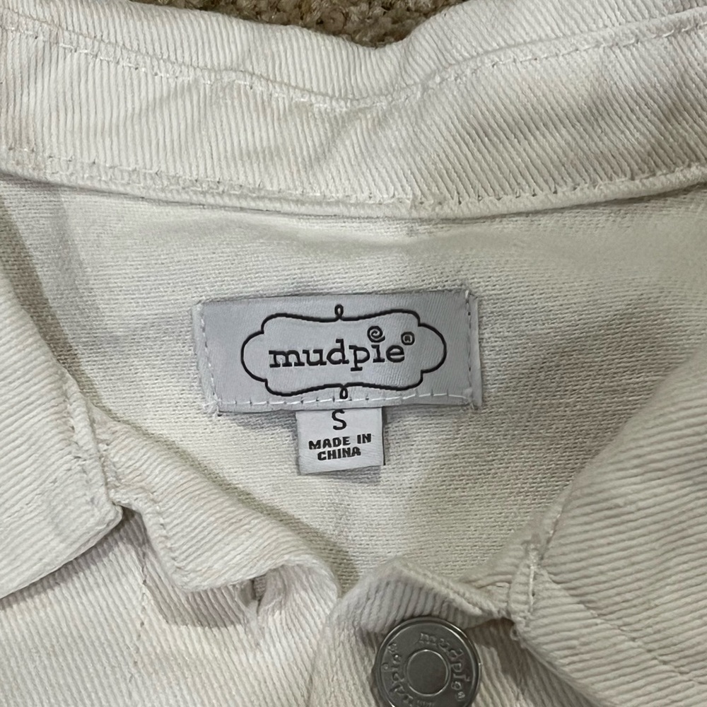 Mud Pie White Jean Jacket - Picture 6 of 11